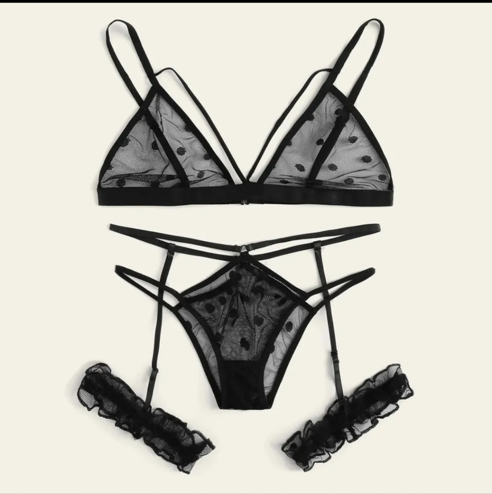 3 piece lingerie set